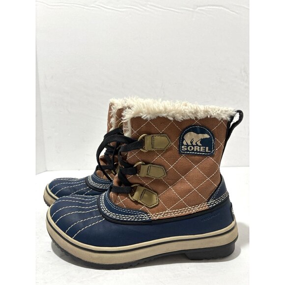 Sorel Boots Womens 6 Tivoli Winter Snow Booties waterproof fur NL1932-467 - Picture 1 of 8